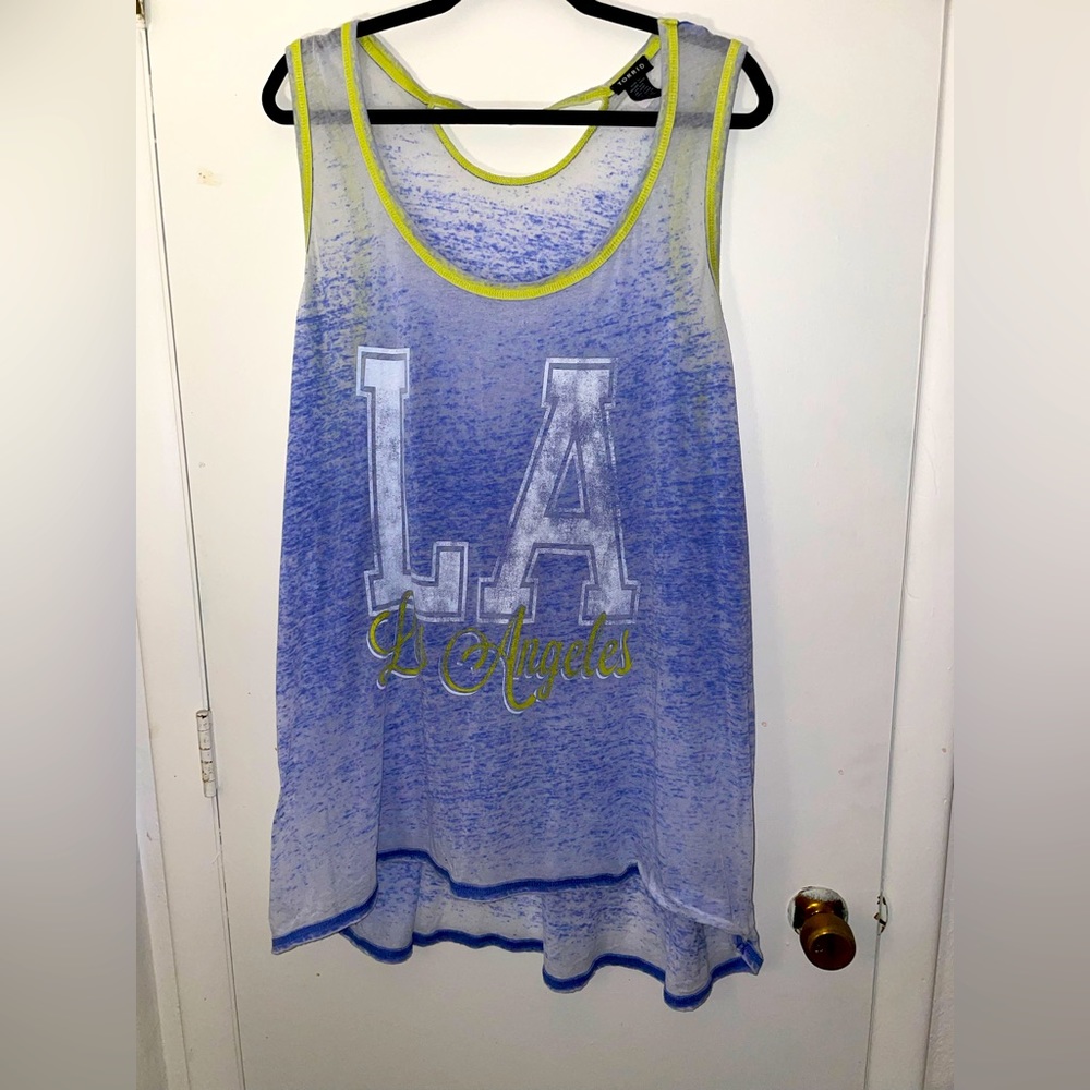 Torrid 4x L.A. Dodgers Tank Top